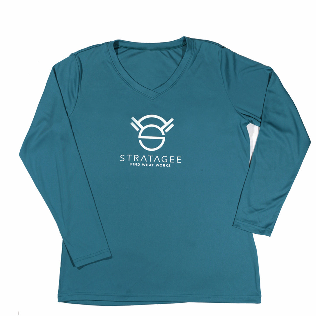 STRATAGEE Ladies Long Sleeve (Teal) – Stratagee Fitness