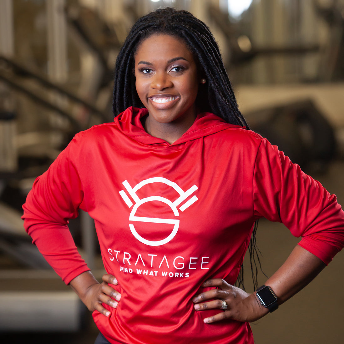 Red STRATAGEE Hoodie – Stratagee Fitness